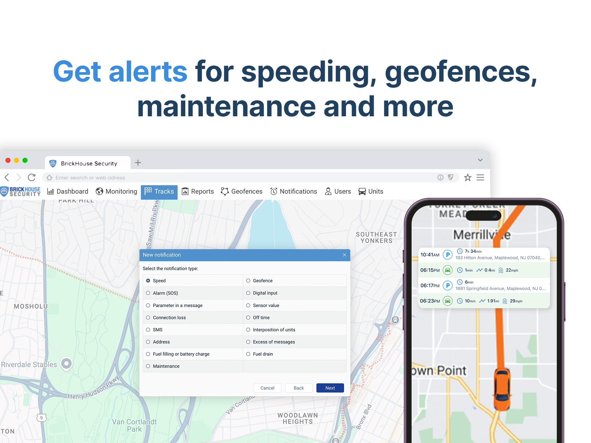 screenshot of BrickHouse GPS